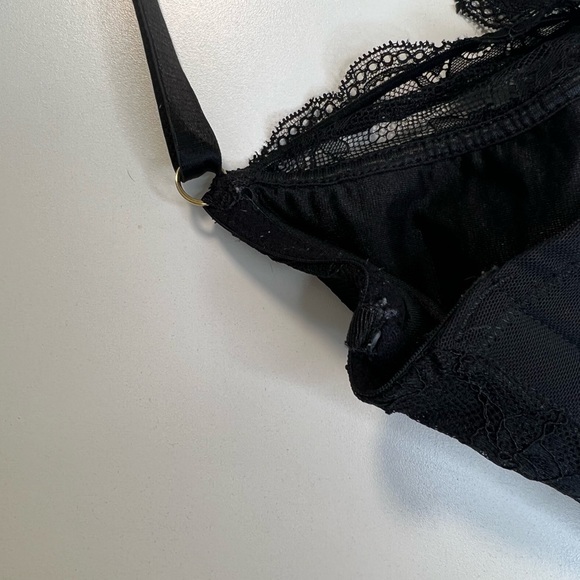 Cacique Black Lace Bra 38F - Picture 9 of 10